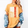 Graduation High School College Flag Graduate T Shirt 2018 Women's Comfort Colors T-Shirt Mustard