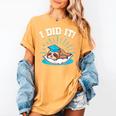Graduation Did It Sloth Graduate Animal Sloths Sloth Women's Comfort Colors T-Shirt Mustard