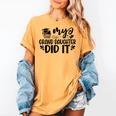 My Granddaughter Did It Graduation Graduated Proud Children Women's Comfort Colors T-Shirt Mustard