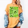 Green Comic Book Green Graphic Women's Comfort Colors T-Shirt Mustard