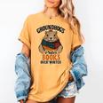 Groundhogs Prefer Books Over Winter February Women's Comfort Colors T-Shirt Mustard
