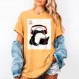 Grumpy Frog Books Music Kawaii Ink Japanese Women's Comfort Colors T-Shirt Mustard