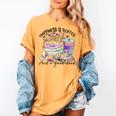 Happiness Is Coffee And a Good Book Women Love Reading Book Women's Comfort Colors T-Shirt Mustard