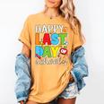 Happy Last Day Of School Teacher Student Graduation Women's Comfort Colors T-Shirt Mustard