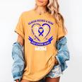 Heaven Need a Hero Colon Cancer Awareness In Memory Of Mom Women's Comfort Colors T-Shirt Mustard