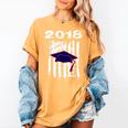 High School Graduation T Shirt Flag College Graduation Women's Comfort Colors T-Shirt Mustard