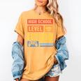 High School Level Complete Class Of 2024 Senior Graduation Women's Comfort Colors T-Shirt Mustard