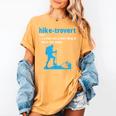 Hike-Trovert Hiking Humor Definition Introvert Women's Comfort Colors T-Shirt Mustard