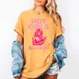 Hot Girls Read Books Cute Book Reader Women Women's Comfort Colors T-Shirt Mustard