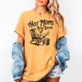 Hot Moms Read Books For Moms Book Lover Women's Comfort Colors T-Shirt Mustard