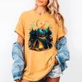 Id Rather Be Camping Great Outdoors Love Glamping Introvert Women's Comfort Colors T-Shirt Mustard