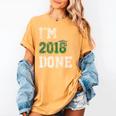 I'm 2018 Done Senior Graduation T-Shirt Class 2018 Women's Comfort Colors T-Shirt Mustard