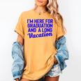 I'm Here For Graduation School Class Senior 2024 Women's Comfort Colors T-Shirt Mustard