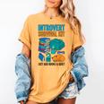 Introvert Book Lover Introvert Survival Kit Women's Comfort Colors T-Shirt Mustard