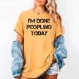 Introvert Design For Introverted Men And Women Women's Comfort Colors T-Shirt Mustard Introvert Design For Introverted Men And Women Women's Comfort Colors T-Shirt Mustard