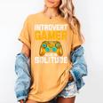 Introvert Gamer Video Games Anti Social Team Player Women's Comfort Colors T-Shirt Mustard