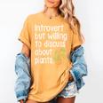 Introvert Humorous Plant Lover Gardening Women's Comfort Colors T-Shirt Mustard
