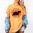 Introvert Retro Sunset Capybara Tee Women's Comfort Colors T-Shirt Mustard