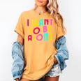 Introvert I Want To Be Alone Retro Wavy Women's Comfort Colors T-Shirt Mustard Introvert I Want To Be Alone Retro Wavy Women's Comfort Colors T-Shirt Mustard