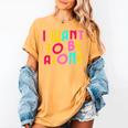 Introvert I Want To Be Alone Retro Wavy Women's Comfort Colors T-Shirt Mustard Introvert I Want To Be Alone Retro Wavy Women's Comfort Colors T-Shirt Mustard