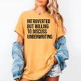 Introverted Underwriter Underwriting Introvert Women's Comfort Colors T-Shirt Mustard Introverted Underwriter Underwriting Introvert Women's Comfort Colors T-Shirt Mustard