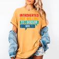 Introverted But Willing To Discuss 90s Women's Comfort Colors T-Shirt Mustard Introverted But Willing To Discuss 90s Women's Comfort Colors T-Shirt Mustard