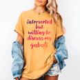 Introverted Willing To Discuss Gabali Introvert Women's Comfort Colors T-Shirt Mustard Introverted Willing To Discuss Gabali Introvert Women's Comfort Colors T-Shirt Mustard
