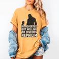 Introverted But Willing To Discuss Nephilim Tee Women's Comfort Colors T-Shirt Mustard Introverted But Willing To Discuss Nephilim Tee Women's Comfort Colors T-Shirt Mustard