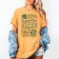 Introverted But Willing To Discuss Plants Botanical Women's Comfort Colors T-Shirt Mustard