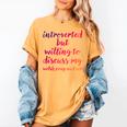Introverted Willing To Discuss Welsh Pony And Cob Introvert Women's Comfort Colors T-Shirt Mustard Introverted Willing To Discuss Welsh Pony And Cob Introvert Women's Comfort Colors T-Shirt Mustard