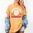 Introverts Unite Separately In Your Own Homes Saying Women's Comfort Colors T-Shirt Mustard