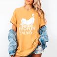 It's Way Too Peopley Outside Cute Cat Introvert Women's Comfort Colors T-Shirt Mustard It's Way Too Peopley Outside Cute Cat Introvert Women's Comfort Colors T-Shirt Mustard