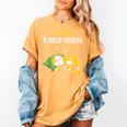 It's Too Peopley Outside Introvert And Cat Lover Women's Comfort Colors T-Shirt Mustard