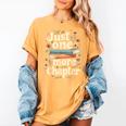 Just One More Chapter Book Reading Floral Teacher Book Lover Women's Comfort Colors T-Shirt Mustard Just One More Chapter Book Reading Floral Teacher Book Lover Women's Comfort Colors T-Shirt Mustard