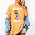 Kids Class Of 2029 Shirt Graduation Dabbing Mermaid Shirt Women's Comfort Colors T-Shirt Mustard