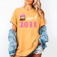 Kids Class Of 2031 Back To School Graduation T-Shirt Women's Comfort Colors T-Shirt Mustard