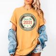 Kids Class Of 2031 Shirt Back To School Future Graduation Women's Comfort Colors T-Shirt Mustard