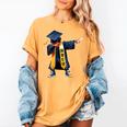 Kids HBCU Boys Grad Dabbing Graduation Women's Comfort Colors T-Shirt Mustard