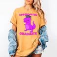 Kids Kindergarten Graduation Idea For Girls Dinosaur Women's Comfort Colors T-Shirt Mustard