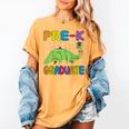 Kids Pre-K Graduate Brontosaurus Dino Pre Kindergarten Graduation Women's Comfort Colors T-Shirt Mustard