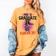 Kids Pre K Graduation Flossing Girl Nailed It Graduate Girls Women's Comfort Colors T-Shirt Mustard