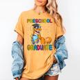 Kids Preschool Graduate Dinosaur Trex Preschool Graduation Women's Comfort Colors T-Shirt Mustard
