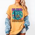 Be Kind Rewind 90s VHS Nostalgia Retro Women's Comfort Colors T-Shirt Mustard