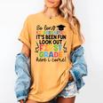 Kindergarten Graduation Graduate 1st Grade Here I Come Kids Women's Comfort Colors T-Shirt Mustard