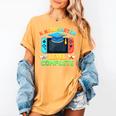 Kindergarten Level Complete Graduation Class 2025 Gamer Boys Women's Comfort Colors T-Shirt Mustard