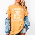 Kindergarten Level Complete Retro Graduation Video Gamer Women's Comfort Colors T-Shirt Mustard