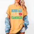 Kiss Me I'm A Grad 2018 Senior Graduation Women's Comfort Colors T-Shirt Mustard