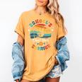 Last Day Of School Groovy Graduation School's Out For Summer Women's Comfort Colors T-Shirt Mustard