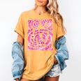Last Day Of School Teacher Students School Graduation Groovy Women's Comfort Colors T-Shirt Mustard
