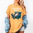 Lazy Raccoon Sarcastic Introvert Humor Japanese Animal Women's Comfort Colors T-Shirt Mustard